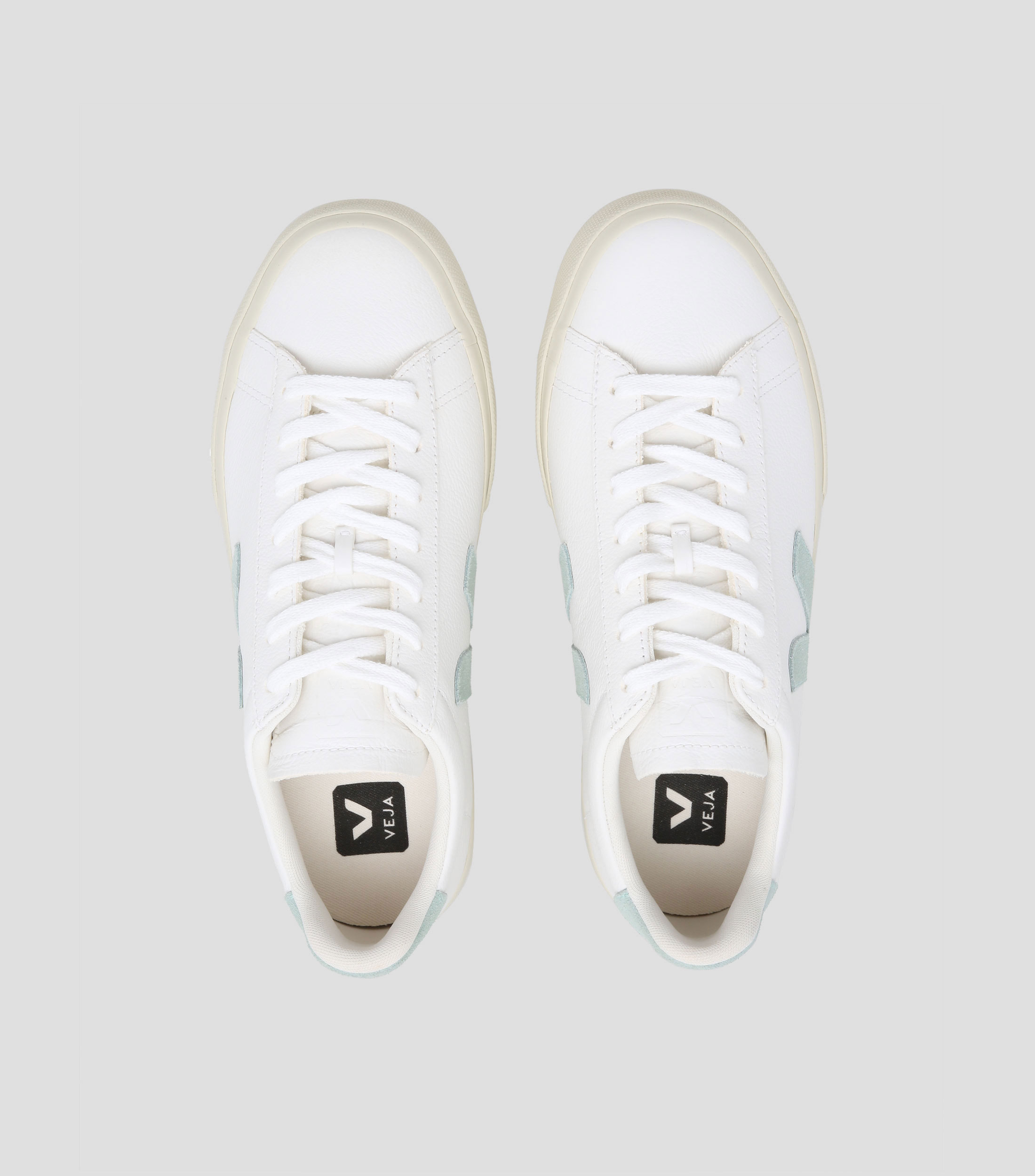Tenis casuales Campo en piel con logo Hombre